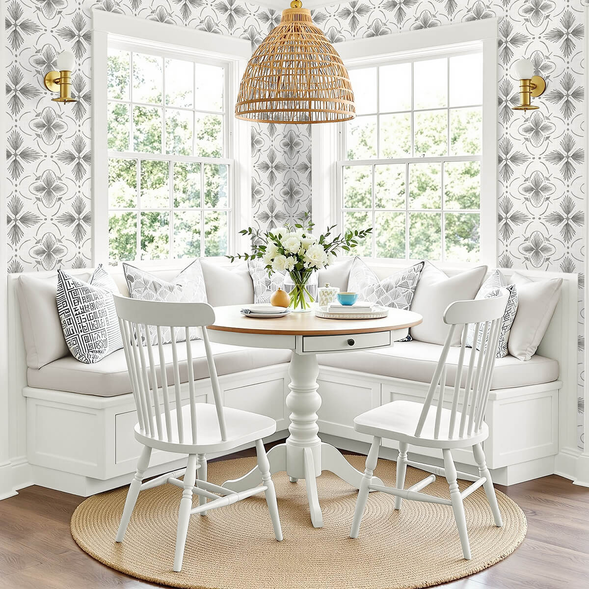 Seabrook Designs Bali Tropical Sari Wallpaper - Charcoal