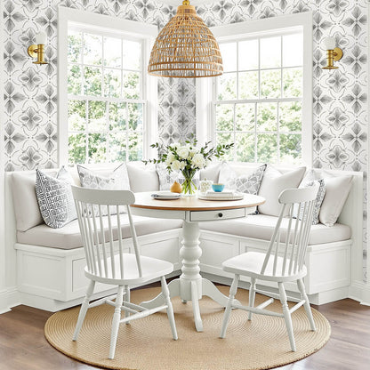 Seabrook Designs Bali Tropical Sari Wallpaper - Charcoal