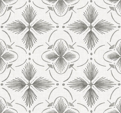 Seabrook Designs Bali Tropical Sari Wallpaper - Charcoal