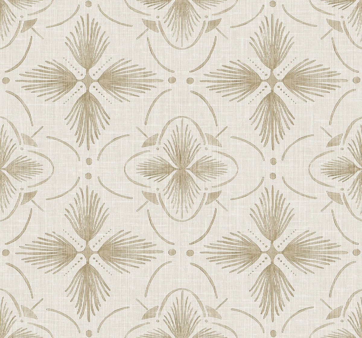Seabrook Designs Bali Tropical Sari Wallpaper - Sand