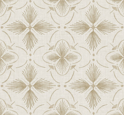 Seabrook Designs Bali Tropical Sari Wallpaper - Sand
