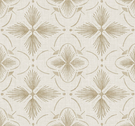 Seabrook Designs Bali Tropical Sari Wallpaper - Sand