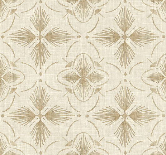 Seabrook Designs Bali Tropical Sari Wallpaper - Sugared Almond