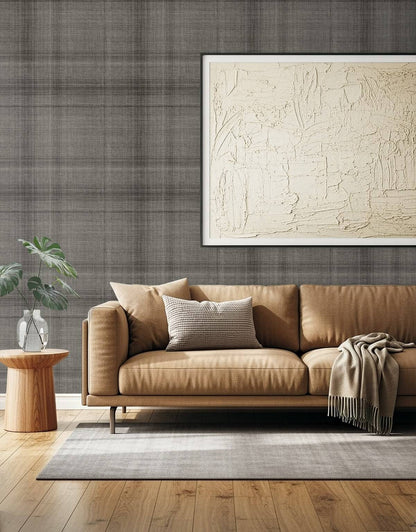 Seabrook Designs Bali Tropical Oasis Wallpaper - Charcoal