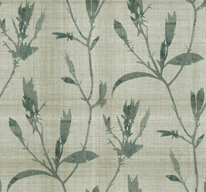 Seabrook Designs Bali Tropical Banyu Wallpaper - Pale Grass