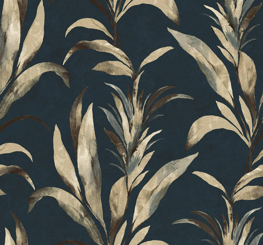Seabrook Designs Bali Tropical Padma Wallpaper - Stormy Sky