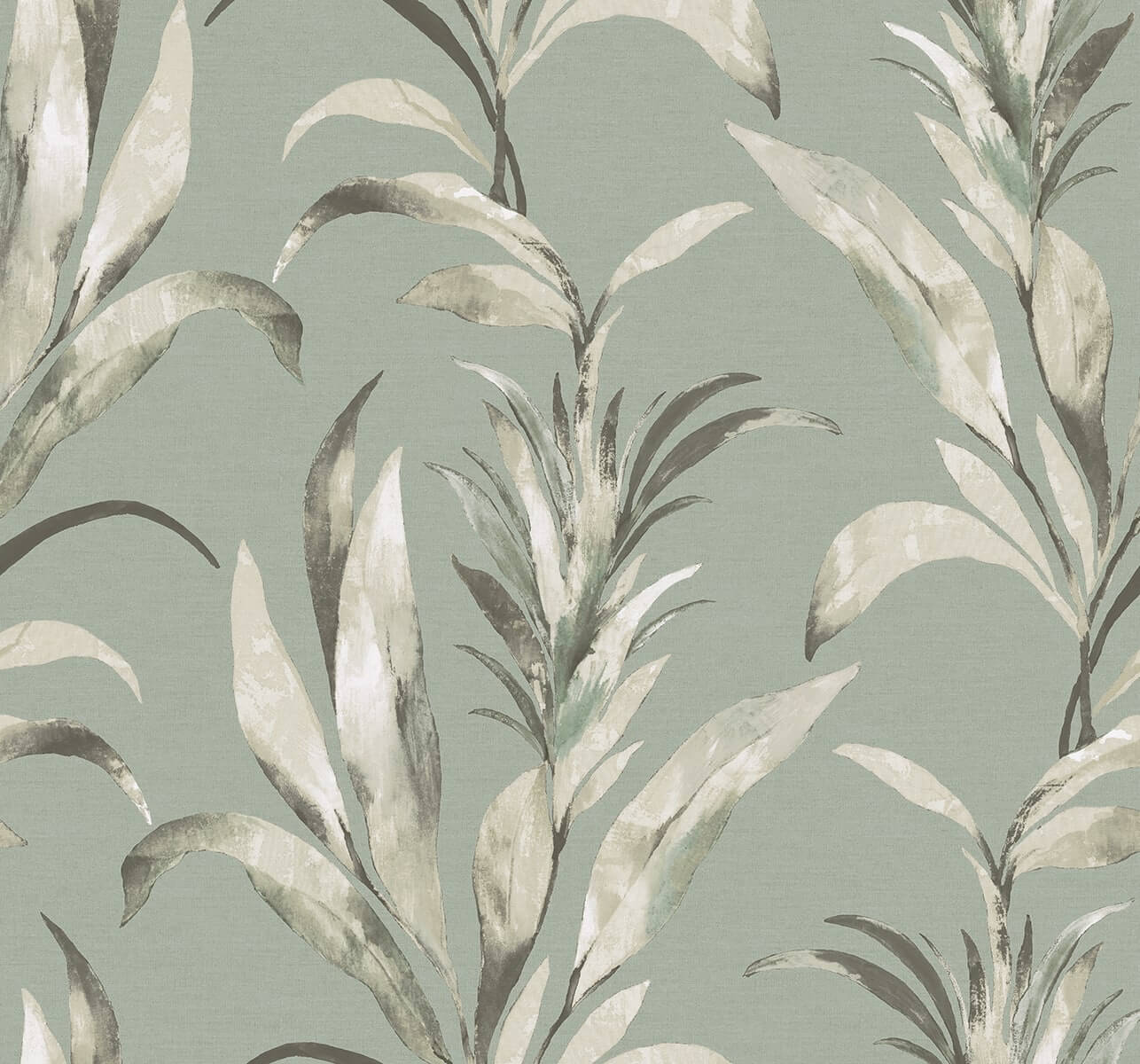 Seabrook Designs Bali Tropical Padma Wallpaper Sample - Green Mist