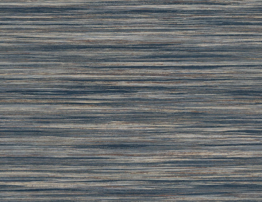 Seabrook Designs Bali Tropical Gita Wallpaper - Navy Blue