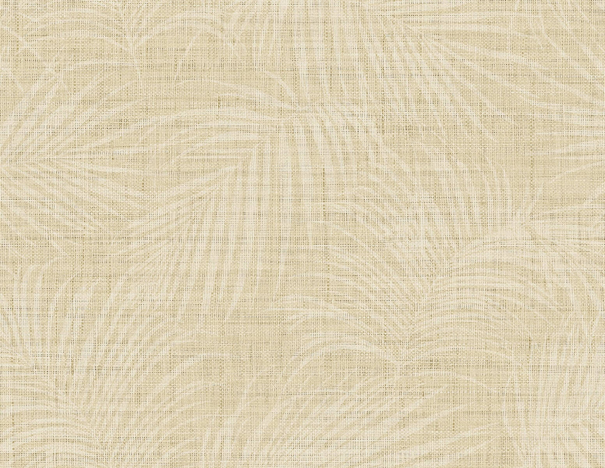 Seabrook Designs Bali Tropical Jiva Wallpaper - Wheat