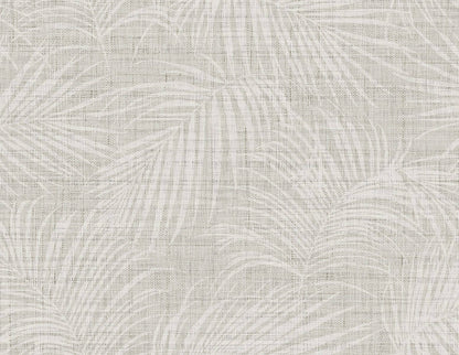 Seabrook Designs Bali Tropical Jiva Wallpaper Sample - Gray Mist