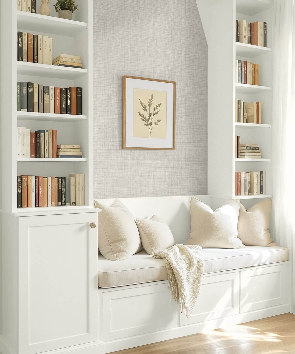 Seabrook Designs Bali Tropical Surya Wallpaper Sample - Shell