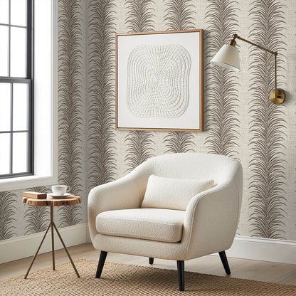 Seabrook Designs Bali Tropical Aruna Wallpaper Sample - Coffee