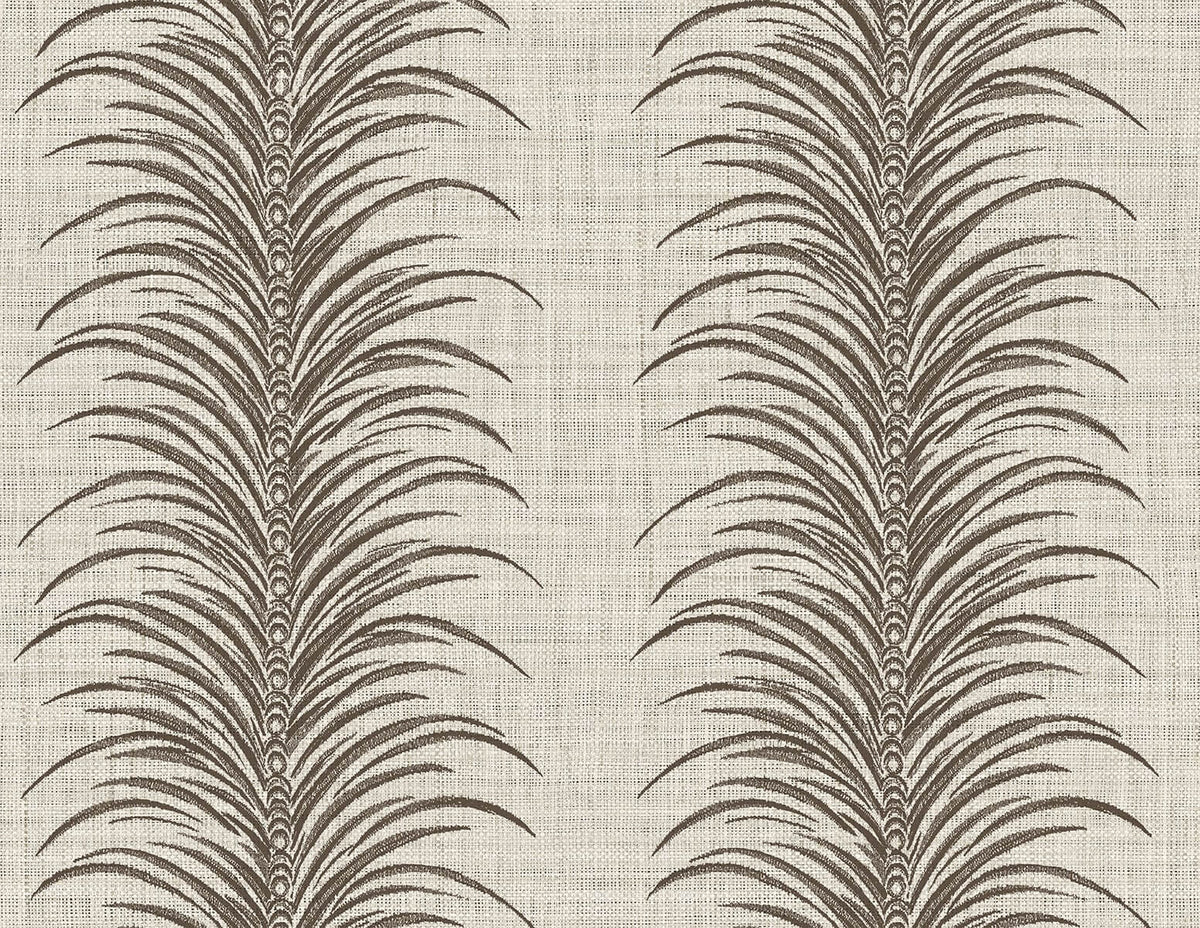 Seabrook Designs Bali Tropical Aruna Wallpaper Sample - Coffee