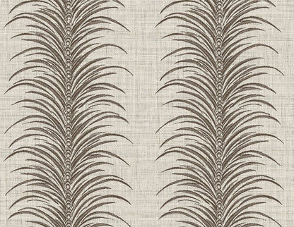 Seabrook Designs Bali Tropical Aruna Wallpaper Sample - Coffee