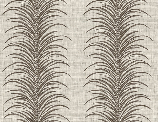 Seabrook Designs Bali Tropical Aruna Wallpaper - Coffee