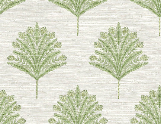 Seabrook Designs Bali Tropical Harta Wallpaper - Green Tea