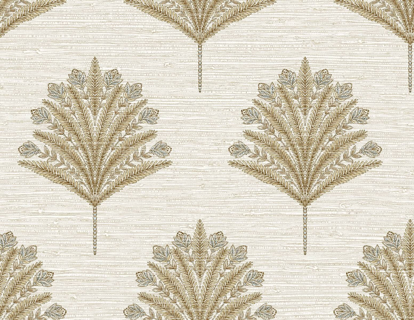Seabrook Designs Bali Tropical Harta Wallpaper - Oyster