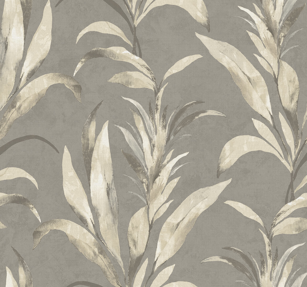Seabrook Designs Bali Tropical Padma Wallpaper Sample - Metallic Grey Fog