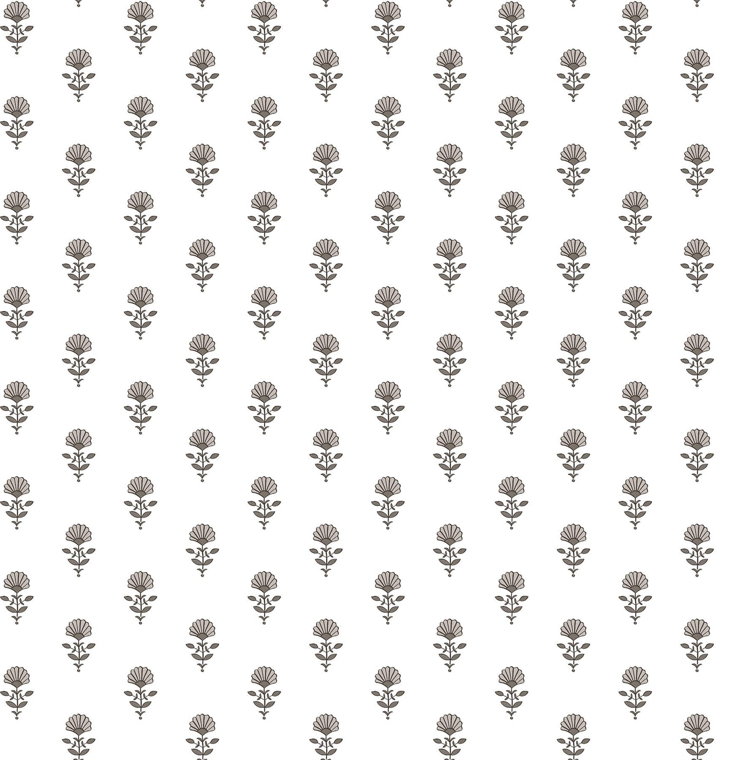 Erin Gates Libby Mini Floral Wallpaper - Stone