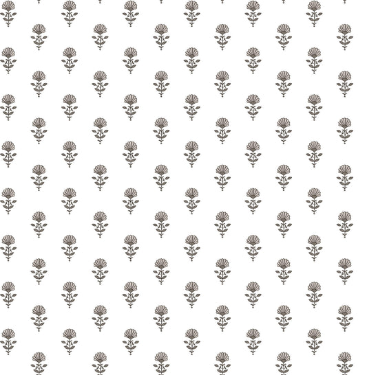 Erin Gates Libby Mini Floral Wallpaper - Stone