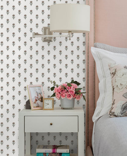 Erin Gates Libby Mini Floral Wallpaper - Petal