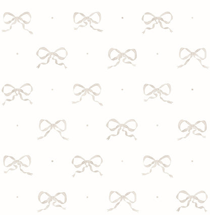 Erin Gates Emma Large Bow Wallpaper - Stone