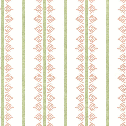 Anna French Antilles Fern Stripe Wallpaper - Blush