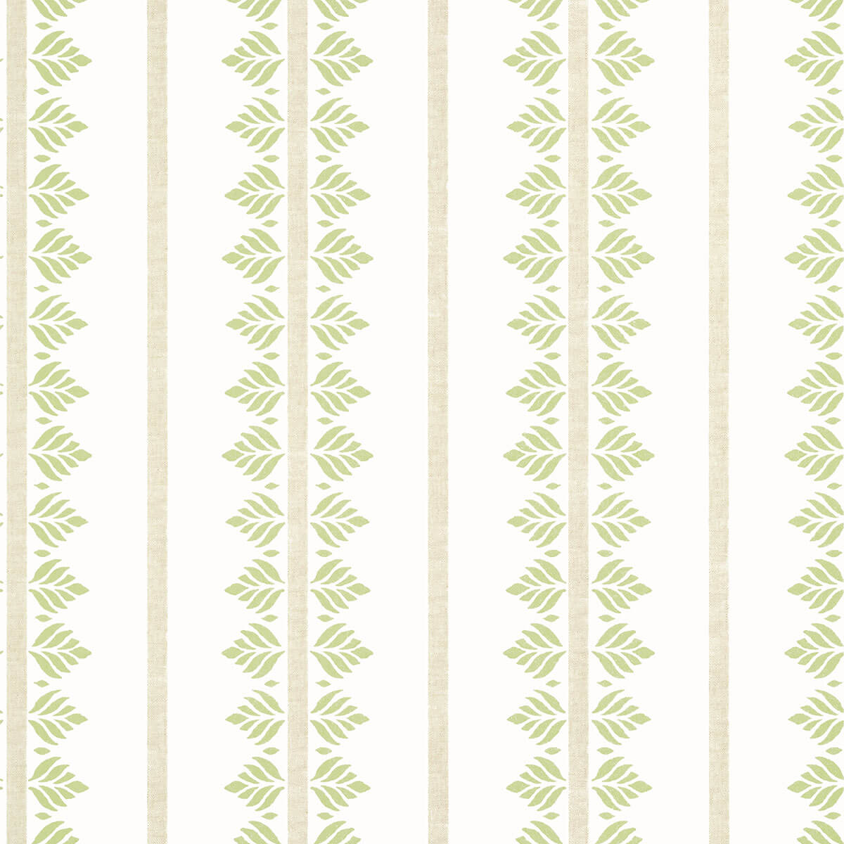 Anna French Antilles Fern Stripe Wallpaper Sample - Green