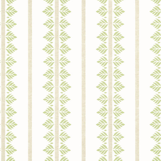 Anna French Antilles Fern Stripe Wallpaper - Green