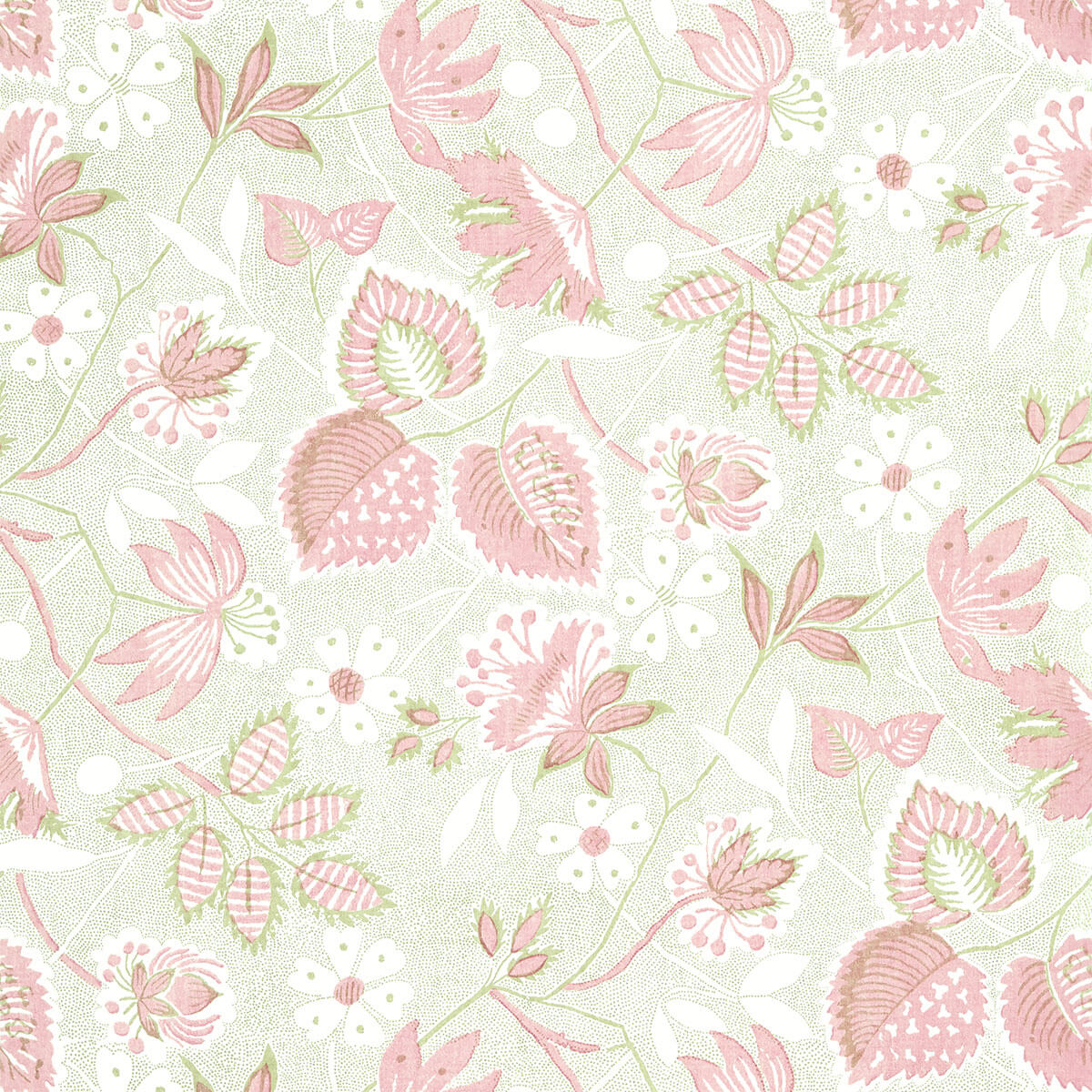 Anna French Antilles Indienne Hazel Wallpaper - Blush