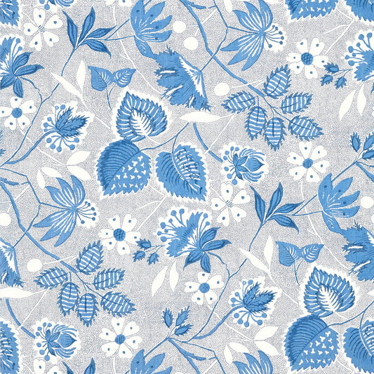 Anna French Antilles Indienne Hazel Wallpaper - Blue