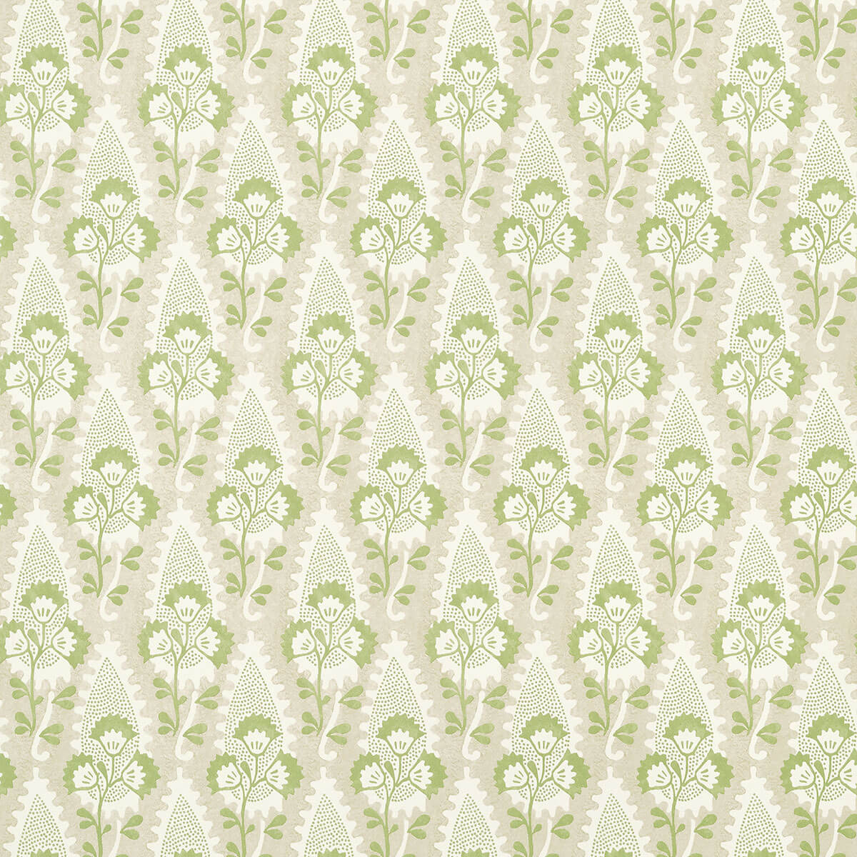 Anna French Antilles Cornwall Wallpaper Sample - Green & Beige