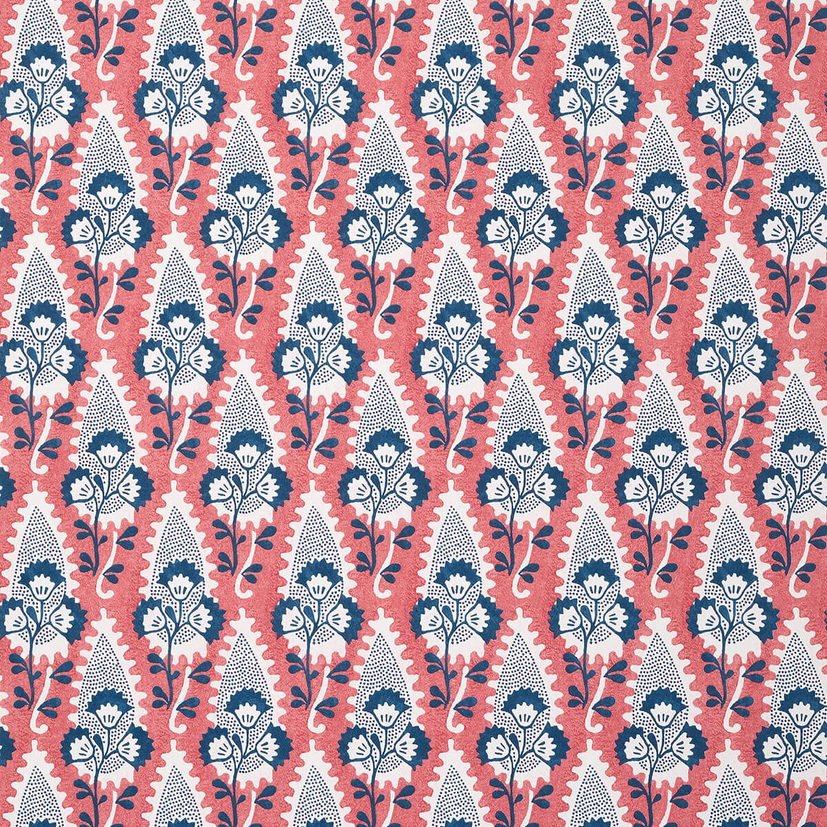 Anna French Antilles Cornwall Wallpaper - Red & Blue