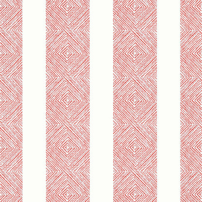 Anna French Antilles Clipperton Stripe Wallpaper - Red