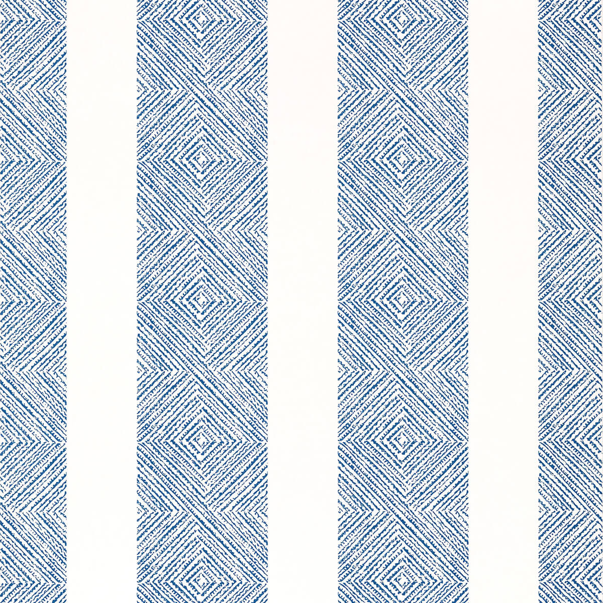 Anna French Antilles Clipperton Stripe Wallpaper Sample - Navy