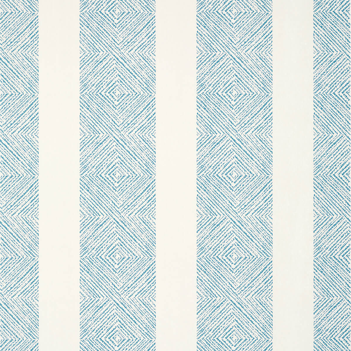 Anna French Antilles Clipperton Stripe Wallpaper - Blue & Natural