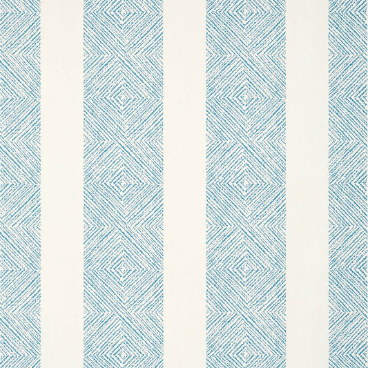 Anna French Antilles Clipperton Stripe Wallpaper - Blue & Natural