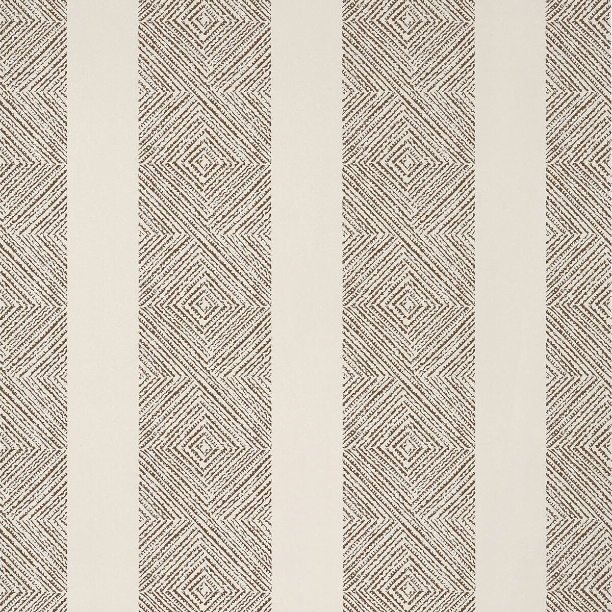 Anna French Antilles Clipperton Stripe Wallpaper Sample - Brown & Natural