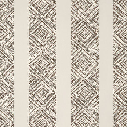 Anna French Antilles Clipperton Stripe Wallpaper Sample - Brown & Natural