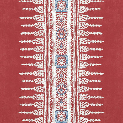 Anna French Antilles Javanese Strip Wallpaper - Red
