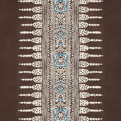 Anna French Antilles Javanese Strip Wallpaper Sample - Brown