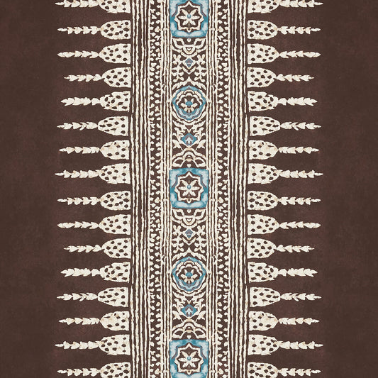 Anna French Antilles Javanese Strip Wallpaper - Brown
