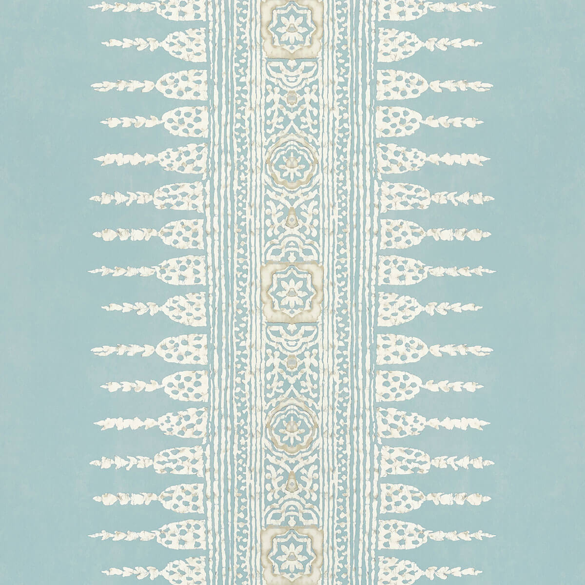Anna French Antilles Javanese Strip Wallpaper Sample - Spa Blue