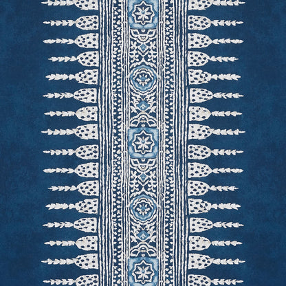 Anna French Antilles Javanese Strip Wallpaper Sample - Navy