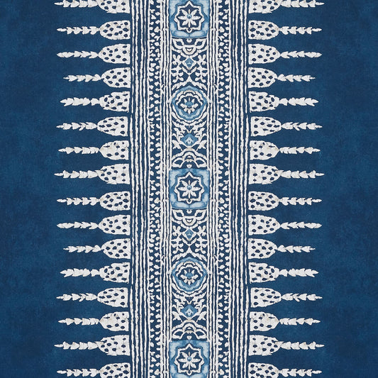 Anna French Antilles Javanese Strip Wallpaper - Navy