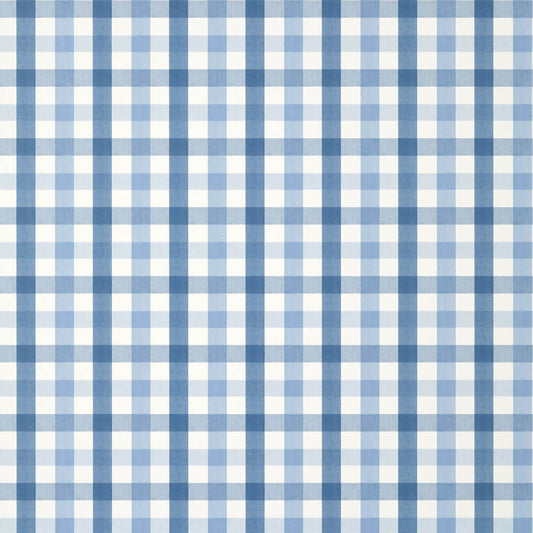 Anna French Antilles Saybrook Check Wallpaper - Light Blue