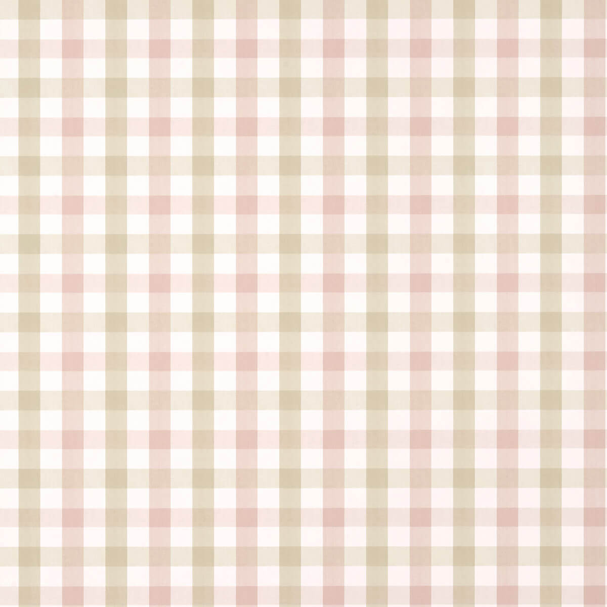 Anna French Antilles Saybrook Check Wallpaper Sample - Pink & Beige
