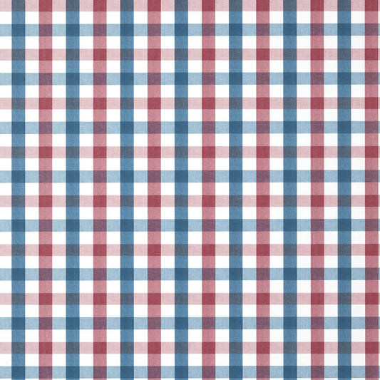 Anna French Antilles Saybrook Check Wallpaper - Red & Blue
