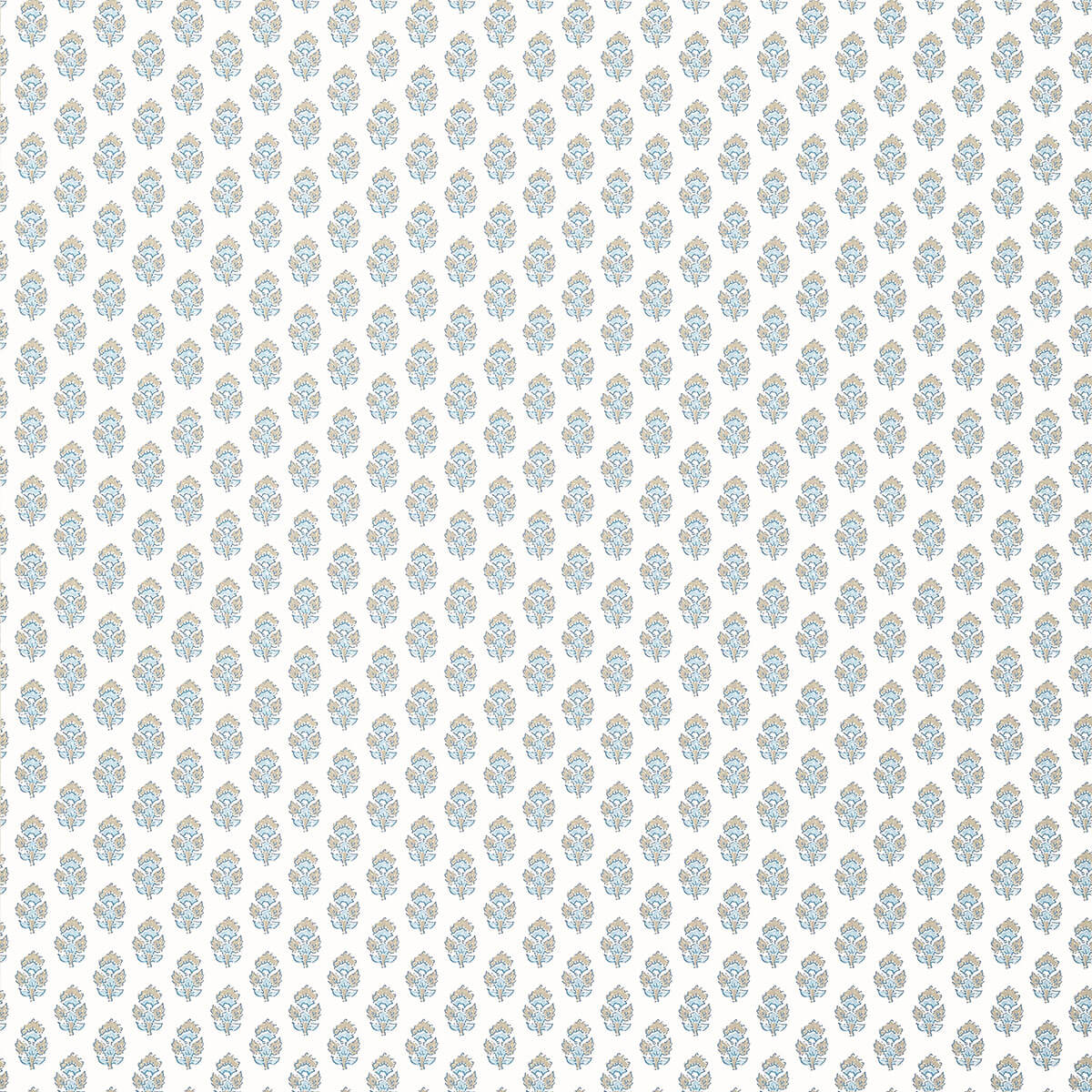 Anna French Antilles Julien Wallpaper - Beige & Spa Blue
