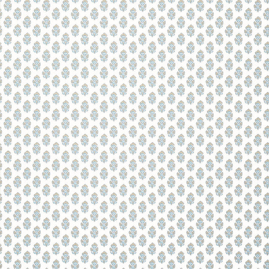 Anna French Antilles Julien Wallpaper - Beige & Spa Blue